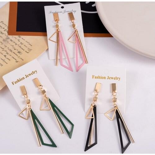 New Statement Fashion Korean Earrings Geometric Irregular Dangling Earrings for Women Jewelry Party Gifts Sweet Fashion Earrings