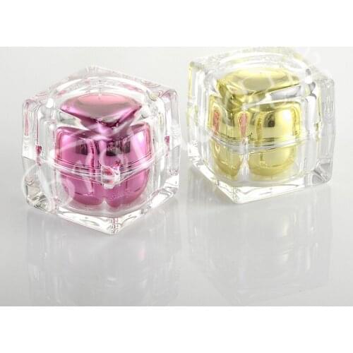 Wholesale 30g Empty Acrylic crystal cream bottle high-grade cosmetics packaged Mask Cream Refillable Bottles Makeup bottles