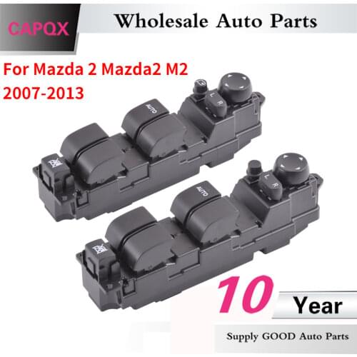 CAPQX For Mazda 2 Mazda2 M2 2007-2013 Front left Master Electric Power Electric Power Window Lifter Switch Window Switch Button