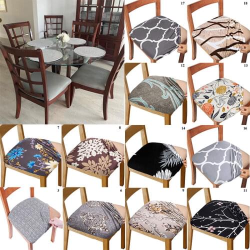 Simplicity Printed Chair Cover Elastic Seat Cover Modern Cushion Cover Elastic Seat Cover Household Items High Quality