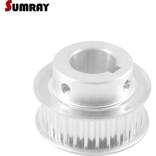 SUMRAY 5M 30T Timing Belt Pulley 10/12/14/15/16/19/20mm bore keyway diameter 4/5/6mm 16/21mm width Gear Pulley for Laser Machine