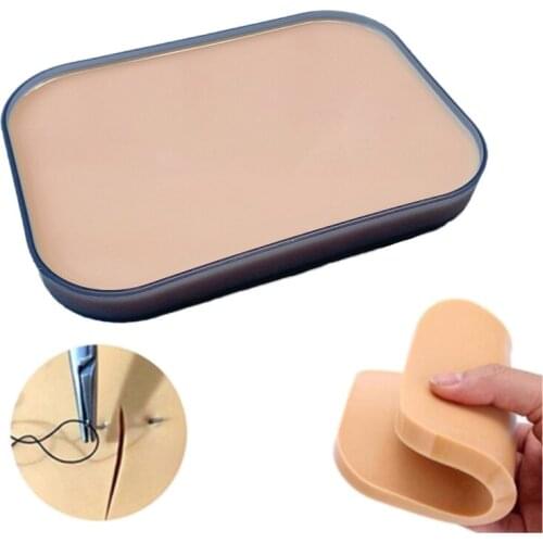 Silicone Medical Surgical Suture Training Pad Module Reusable Human Skin Kit for Student Nurse Doctor Practice