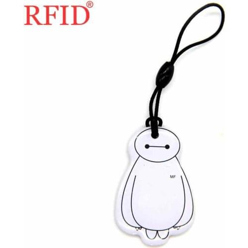 UID S50 Card 1K 13.56Mhz Changeable Rewritable IC Card Badge Key Fob Token Tag NFC RFID Cartoon Dropping Glue Keyfobs 1pcs