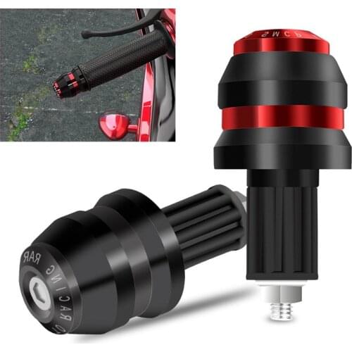 Universal Motorcycle Handlebar End Grips CNC Aluminum moto Handle Bar Grips Ends Tips Caps for 7/8" 22mm Motorcycle Handlebar