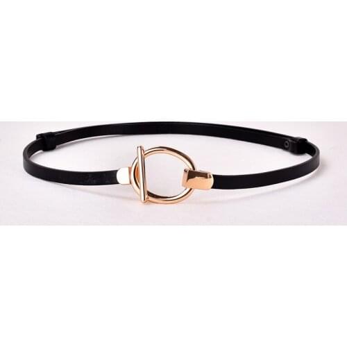 Genuine Leather Female waist Strap High Quality Belts for women Lady Cummerbunds Belts For Woman Thin Dress Belt 1 cm width