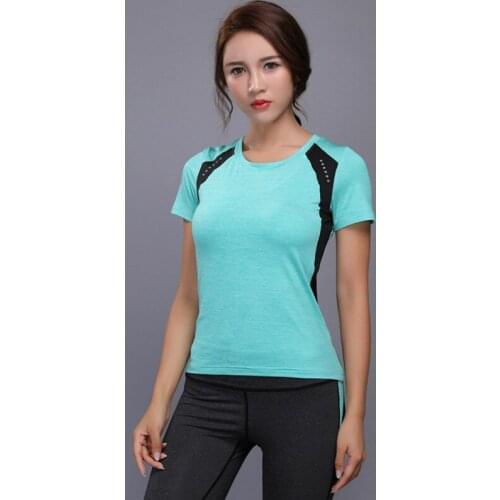 Women Sportswear Yoga Set Fitness Gym Suits Running Tennis Short Sleeve Shirt Pants Leggings Jogging Workout Sport Suit X267B