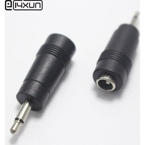 5.5*2.1mm female jack to 3.5mm 2pole Mono Male plug DC Power Connector Adapter DC Power Conversion Head