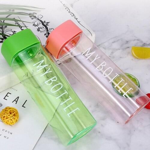 500ml Outdoor Sports Bottle Kettle Large Capacity Portable Climbing Plastic Water Bottles BPA Free Korean Style Drink Bottle