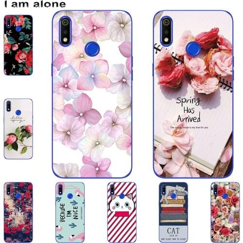 I am alone Phone Case For OPPO Realme 1 2 Pro Realme 3 3i 3 Pro Fashion Color Cute Cartoon Printed Paint Mobile