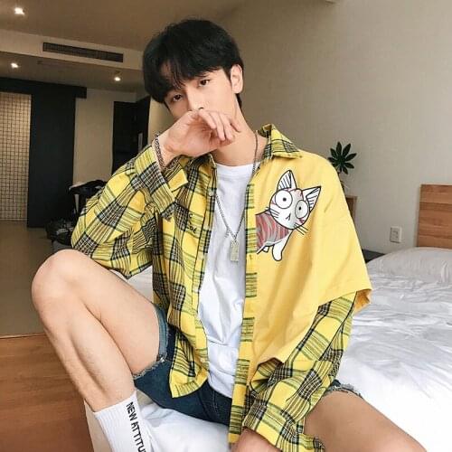 Мужские клечатые рубашки Clearluv China At AliExpress