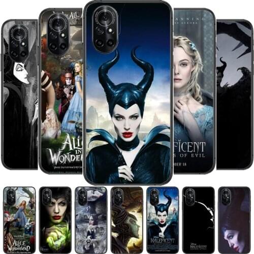Disney witch Clear Phone Case For Huawei Honor 20 10 9 8A 7 5T X Pro Lite 5G Black Etui Coque Hoesjes Comic Fash design