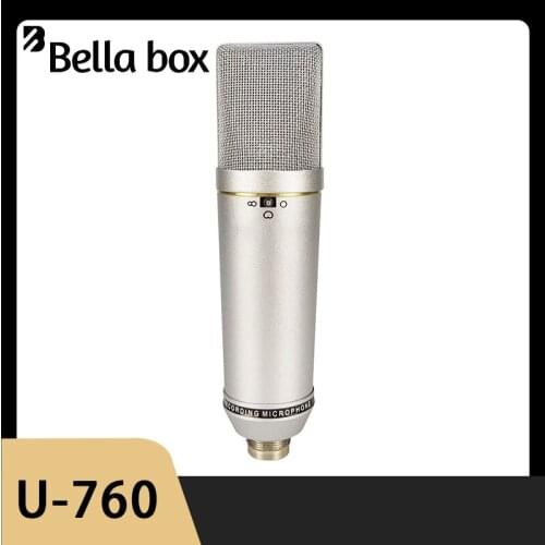 Bella Box U760 Double-sided Gold-plated Large Diaphragm Microphone Directional Filter Adjustment U87 Microphone With Function