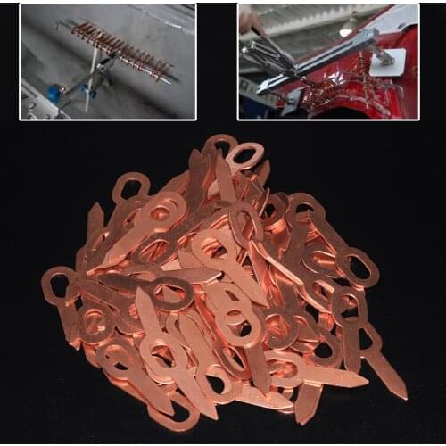 JEAZEA 50X Car Dent Repair Puller Straight Pull Rings Washer Accessories 58mm For Spot Welder Panel Pulling Spot Welding Machine