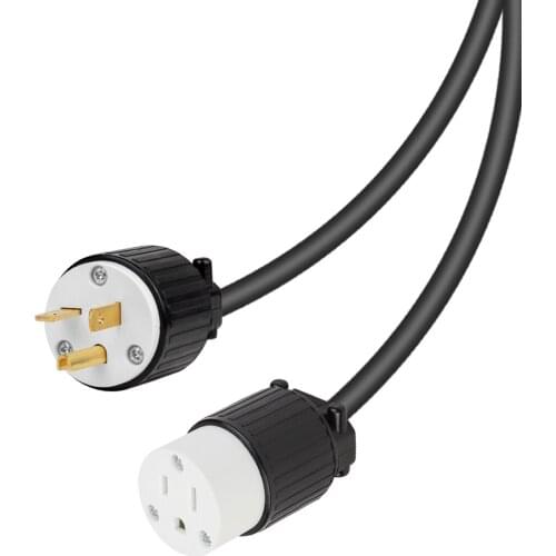 JORINDO NEMA 6-20P TO 5-15R American Standard Industrial Grade conversion line,US 3 pin plug to 3 hole socket AC power cord