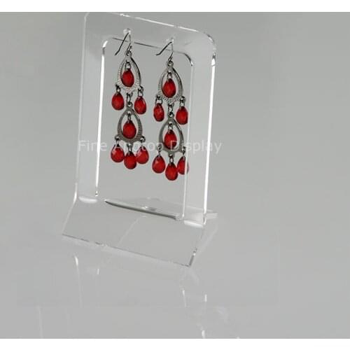Quality Acrylic Earring Jewelry Display Organizer Clear Stand Holder Storage Hanger 1 Pair Earrings Rack Wholesale Drop Shipping