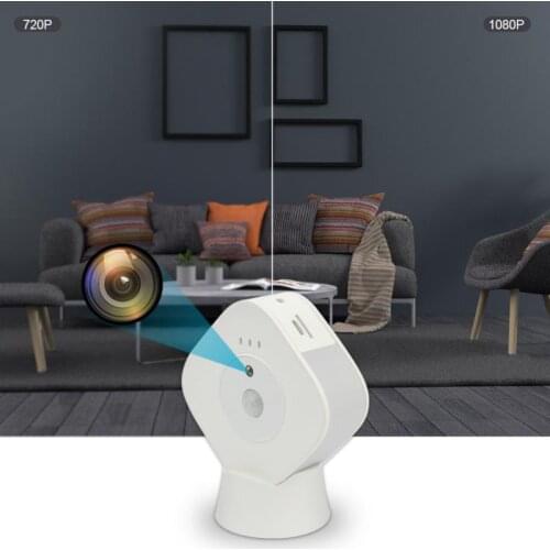 Mini Camera Night Light 2 In 1 Motion Detection Action Camera 1080p HD Ultra-clear Night Vision Sensor Camera Video Recorder