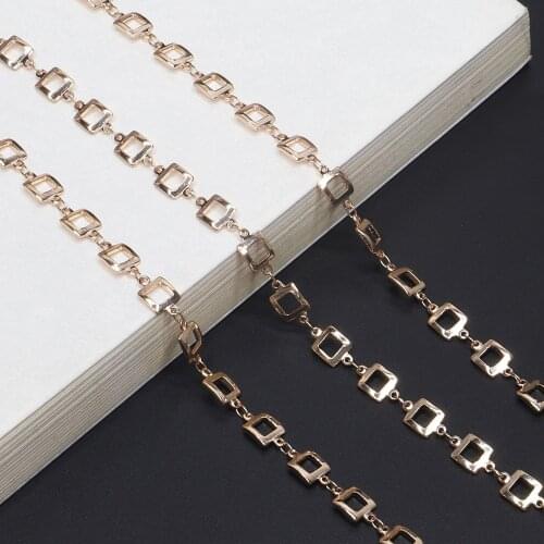 Hot Fashion simple hand-made copper square glasses chain