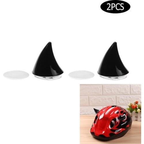 Motorcycle Helmet Corner Plastic Resilient Silicone Suction Cup Soft Horn Decoration Headwear Rubber Horn Decoration Accessories