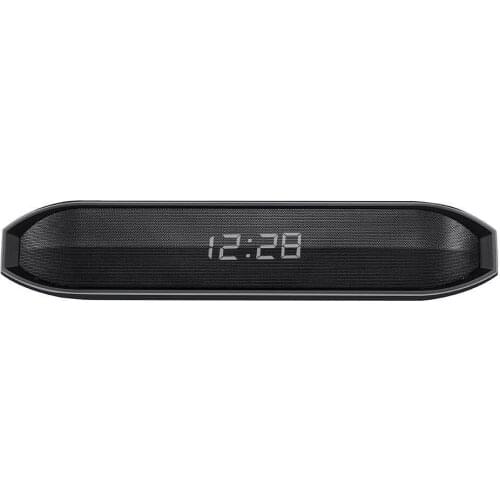 10W portable desktop wireless Bluetooth speaker dual speaker stereo LED clock TFcard auxiliary with MIC MP3 music player speaker