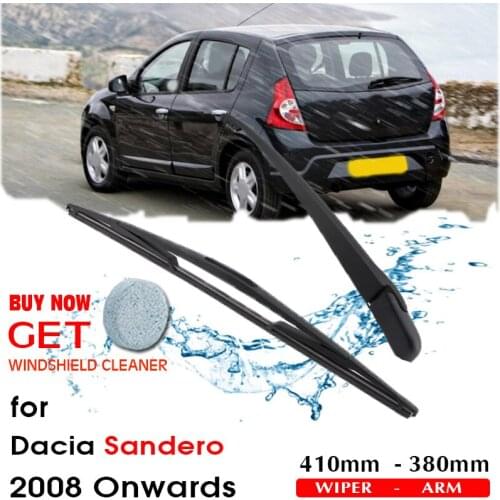 Car Wiper Blade Rear Back Window Windscreen Windshield Wipers Auto Accessories For Dacia Sandero Hatchback 410mm 2008 Onwards