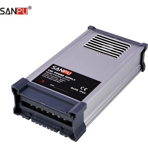 SANPU SMPS 12v 400w LED Switching Power Supply 33a Constant Voltage Switch Driver 220v 230v ac to dc Light Transformer Rainproof