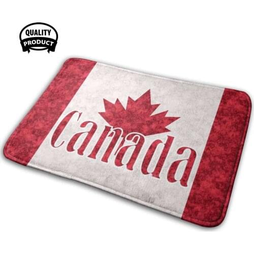 Canada, Flag Comfortable Door Mat Rug Carpet Cushion Canada Flag Canada Flag Heraldry Banner Red Maple Leaf Maple Canadian Flag