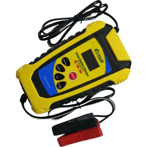 Universal 6V 12V 24V 6A Intelligent Smart Motorcycle Car Battery Pulse Charger Lead Acid Storage Charger with AU Plug