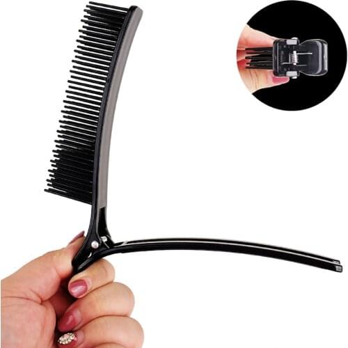 1 Pc Black Hair Clip Clamps Headwear Hairdressing Sectioning Cutting Comb Salon Drying Perm Dyeing DIY Styling Tool