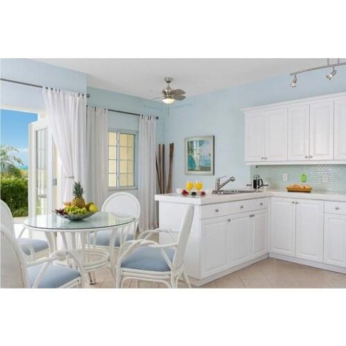 2017 traditional customized made solid wood kitchen cabinets matt white color wooden cabinets with island cabinets S1606192