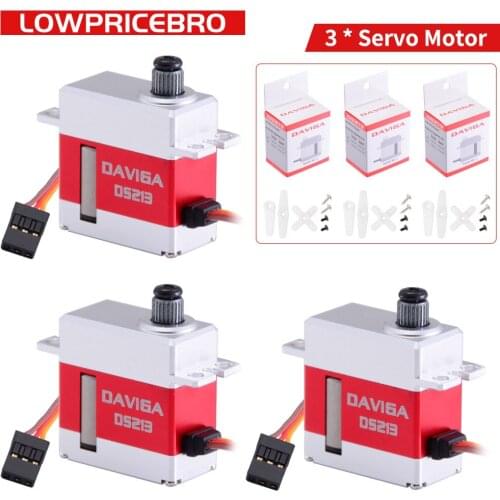 3pcs KST DS215MG V3.0 Version Coreless Swashplate CCPM Rudder RC Digital Servo For 380 450 480 500 RC Helicopter