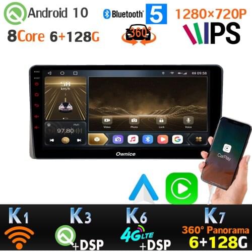 6+128G Android 10 1280*720P Car Multimedia Player For Nissan Teana J31 Split Screen 4G GPS Navigation Radio 360 Panoramic Camera