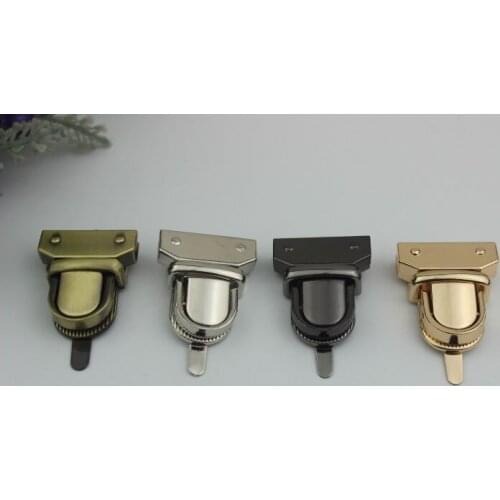 6pcs/lot Luggage hardware accessories die casting twist lock mortise lock bag bag lock automatic lock