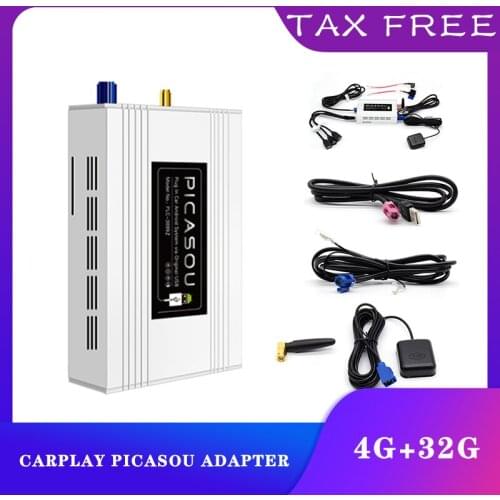 CarPlay PICASOU adapter Plug In Car Android System via Original USB 4+32G 64G USB PLUG-N-PLAY OEM SCREEN AI BOX WIFI Android