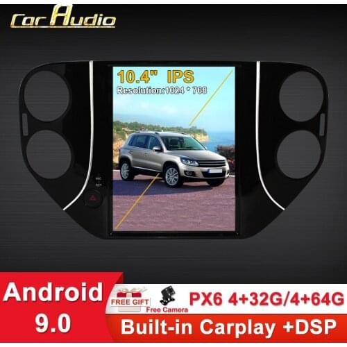 Tesla Screen Android 9.0 PX6 For VW(Volkswagen) Tiguan 2010-2016 Car Multimedia Radio Stereo Player GPS Navigation Head unit