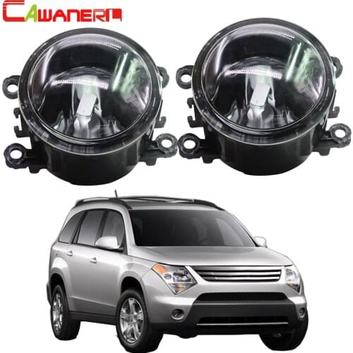 Cawanerl Car Front Fog Light Assembly Lampshade + H11 LED / Halogen Bulb DRL 12V Styling For Suzuki XL7 XL-7 2007 2008 2009