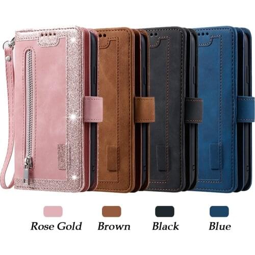 XXx Flip Coque Case For iPhone12 Mini 11 Pro X XS MAX XR 7 8 Plus Zipper Leather Wallet Stand Holder Phone Cover