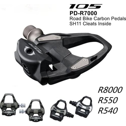 Pedales de bicicleta de carretera PD-R540 R550, autosujetadores SPD, componentes de ciclismo, piezas de cornamusa de carreras