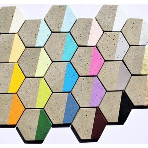 Molds for concrete wall silicone brick molds terrazzo tiles molds Hexagonal panel tile molds
