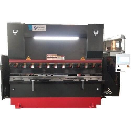 Metal Sheet Bending Machine, TP10S System Hydraulic Press Brake with Customizable Molds for Iron and Aluminum Plate Bend Forming