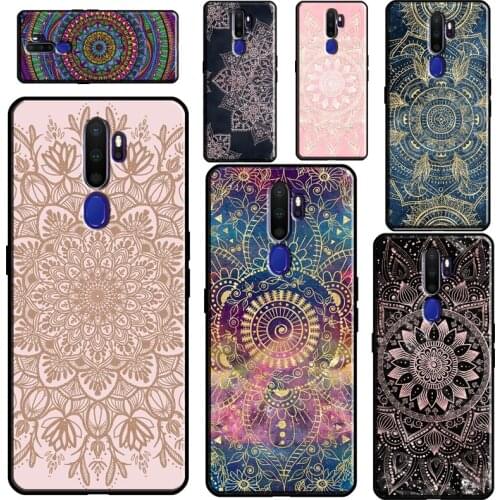 Indian Pattern Mandala Case For OPPO A15 A83 A91 A93 A52 A72 A31 A53 A5 A9 2020 A1K A3S A5S F5 F7 Find X2 X3 Pro