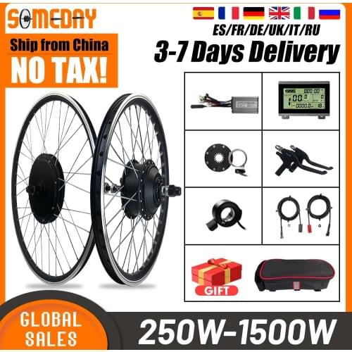 Electric Bicycle Conversion Kit 36V/48V 1000W 1500W 350W Front/Rear Hub Motor Wheel 26-29 Inch 700C for EBike Wheel Kits