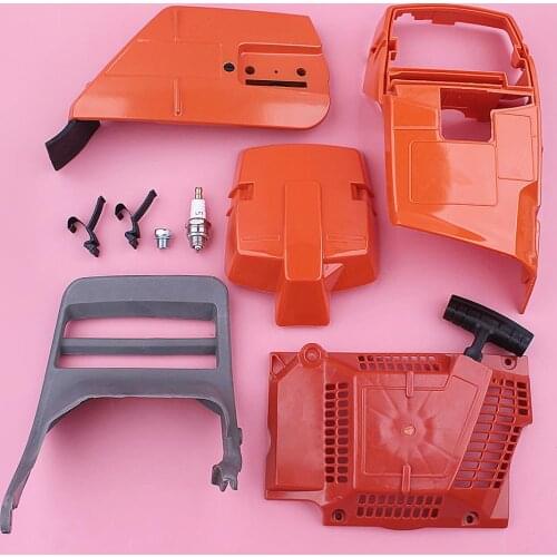 Cylinder Shroud Chain Brake Cover Starter Handle Kit For Husqvarna 372 365 362 371 Chainsaw w Air Filter Holder Recoil Starer