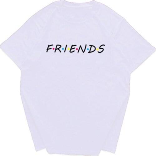 Fashion Brand Hip Hop Men T Shirts FRIENDS Printing 2019 Summer Mens Women Cotton T Shirt Casual Street Clothing Sportswear