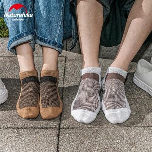 Naturehike 3 Pairs Quick-drying Leisure Right Angle Socks Comfort Breathable Men Women Sports Socks Outdoor Running Hiking Socks