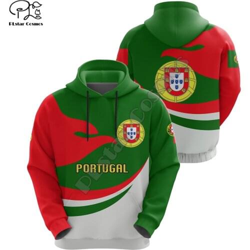 PLstar Cosmos Newest Fashion Portugal Symbol 3D Print Hoodie Sweatshirts Flag Zip Hooded Men‘s/Women Casual Brand Clothing P1