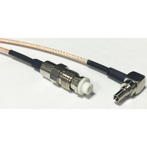 New FME Female Jack Switch CRC9 Right Angle pigtail cable RG178 Wholesale 15CM 6" Adapter