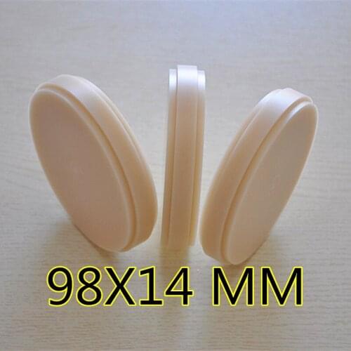 Wholesalers 50 Pieces OD98*14 MM Dental Lab Materials PMMA Blocks Wieland CADCAM System Dental PMMA Disc A1/A2/A3/Clear Shade