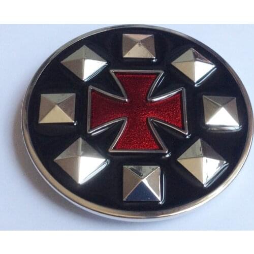Red Cross Belt Buckle with pewter finish JF-BY56 suitable for 4cm wideth belt with continous stock free shipping
