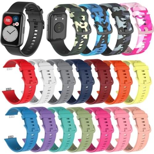 Rubber Strap for Huawei Watch Fit Smart Wristband Bracelet Accessories High Quality Replacement Sport Band A06 21 Dropshipping