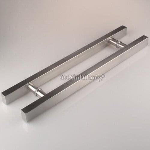 1PCS Brushed 304 stainless steel glass door handle shopping mall gate knob Length 600mm/800mm/1000mm JF1683